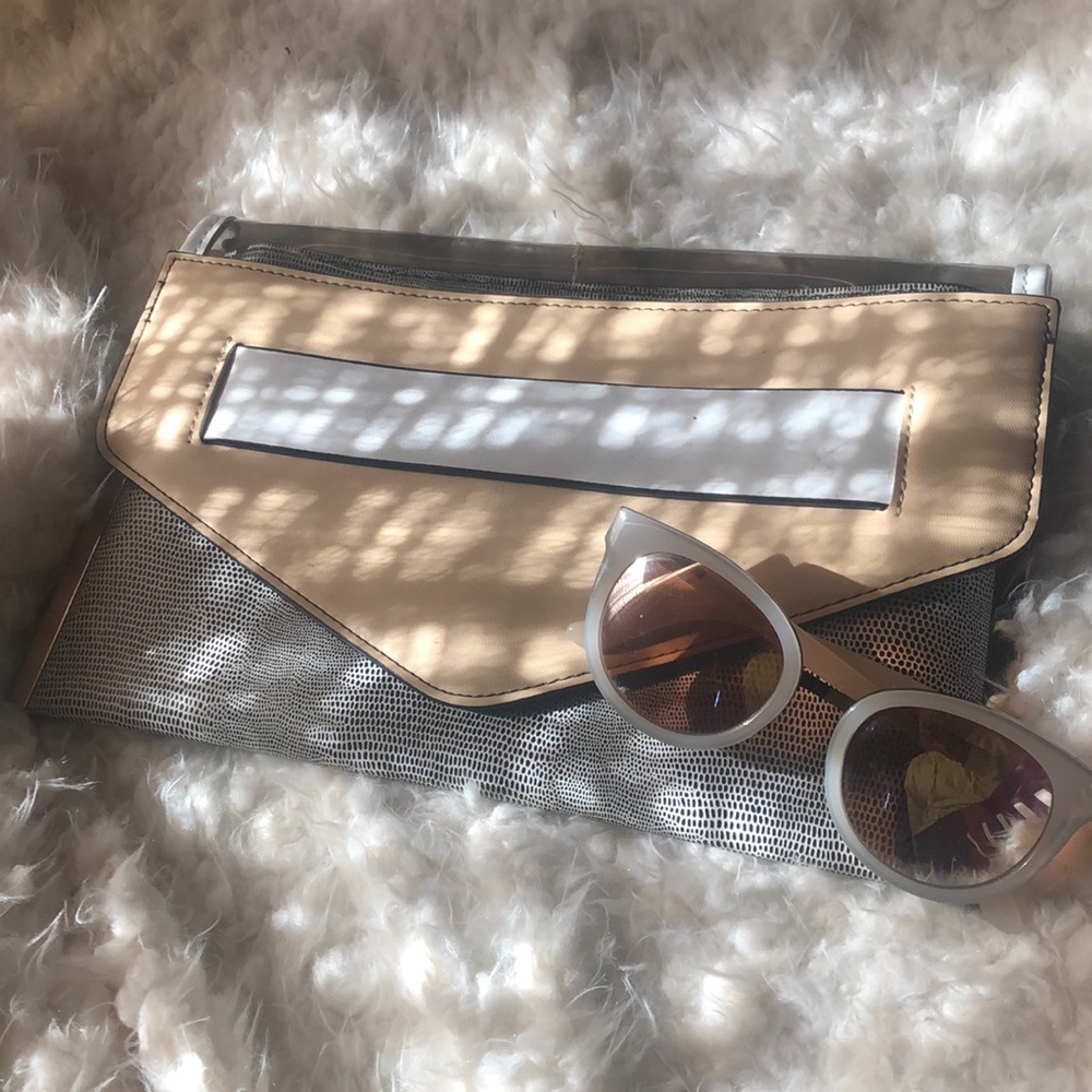 New Look clutch and sunglasses combo